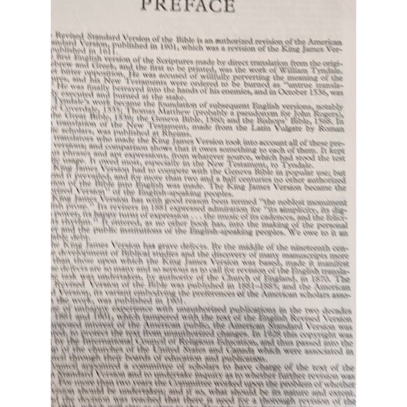 Holy Bible Revised Standard Version RSV Nelson 1952 Faux Leather Black - Picture 12 of 16